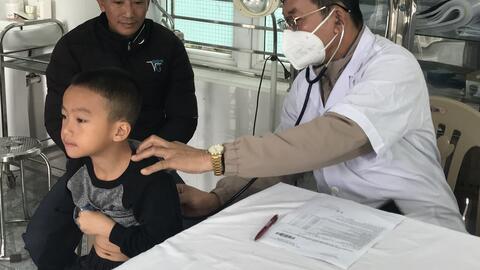 TYT Đông Quang xã Đông Hưng tổ chức tiêm Vắc xin uốn ván – Bạch hầu(td) cho trẻ 7 tuổi