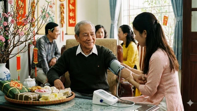 Vì sao người già dễ tăng huyết áp dịp Tết dù uống thuốc đều?