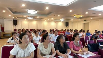 Trung tâm Kiểm soát bệnh tật Hưng Yên: Tập huấn phòng, chống viêm gan vi rút cho 50 học viên tại xã Kiến Xương