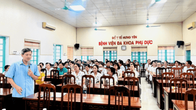 Bệnh viện Đa khoa Phụ Dực tập huấn quản lý chất thải y tế cho nhân viên toàn bệnh viện