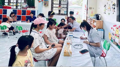 Châu Ninh triển khai khám sức khoẻ định kỳ cho trẻ em dưới 6 tuổi