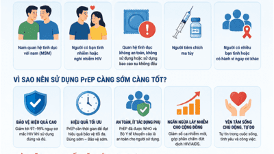 Vì sao người có nguy cơ cao nên sử dụng PrEP càng sớm càng tốt?