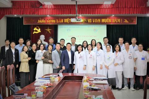 Bệnh viện Sản – Nhi Hưng Yên tiếp đón đoàn khảo sát nhu cầu đào tạo và chuyển giao kỹ thuật đến từ Bệnh viện Nhi Thái Bình