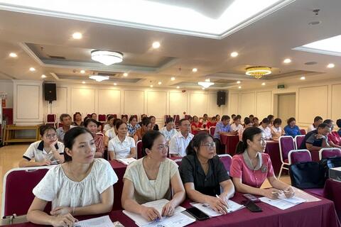 Trung tâm Kiểm soát bệnh tật Hưng Yên: Tập huấn phòng, chống viêm gan vi rút cho 50 học viên tại xã Kiến Xương