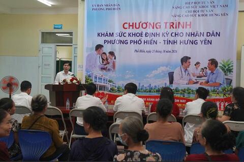 650 người dân phường Phố Hiến được khám sức khoẻ định kỳ