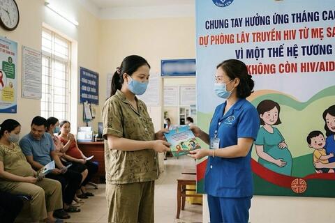 CHUNG TAY HƯỞNG ỨNG THÁNG CAO ĐIỂM DỰ PHÒNG LÂY TRUYỀN HIV TỪ MẸ SANG CON: VÌ MỘT THẾ HỆ TƯƠNG LAI KHÔNG CÒN HIV/AIDS